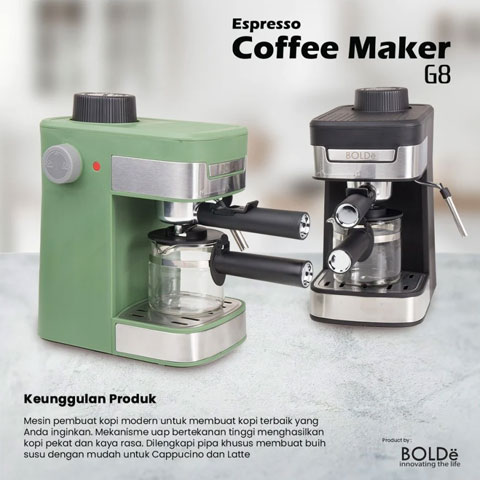 Bolde Expresso Coffee Maker G8 - Hijau